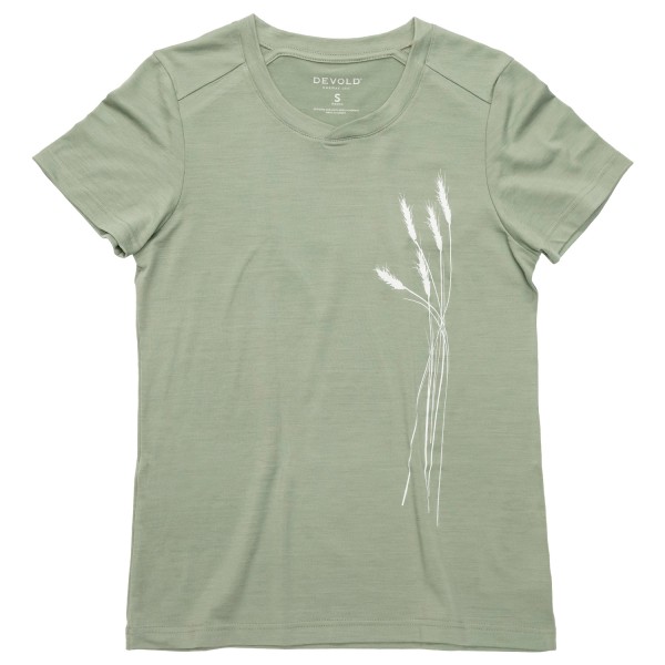 Devold - Women's Premium Oats Tee - Merinoshirt Gr S oliv von Devold