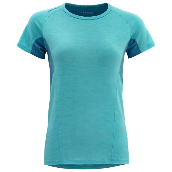 Devold - Women's Running Merino 130 T-Shirt - Merinoshirt Gr L türkis von Devold