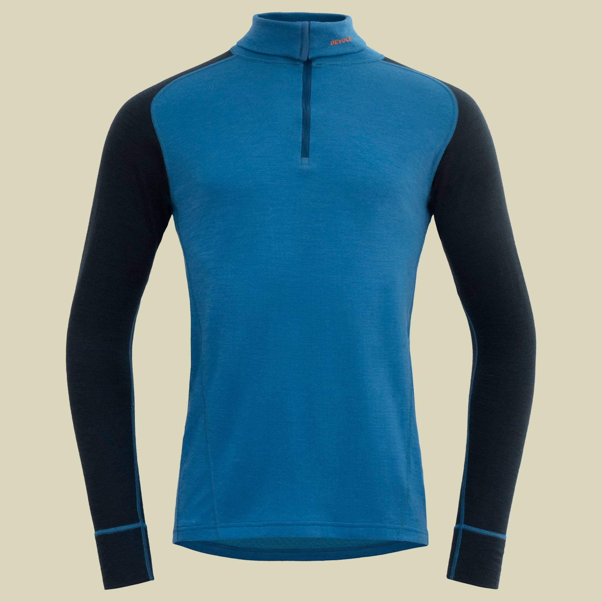 Duo Active Merino 205 Zip Neck Man blau L - blue/ink von Devold