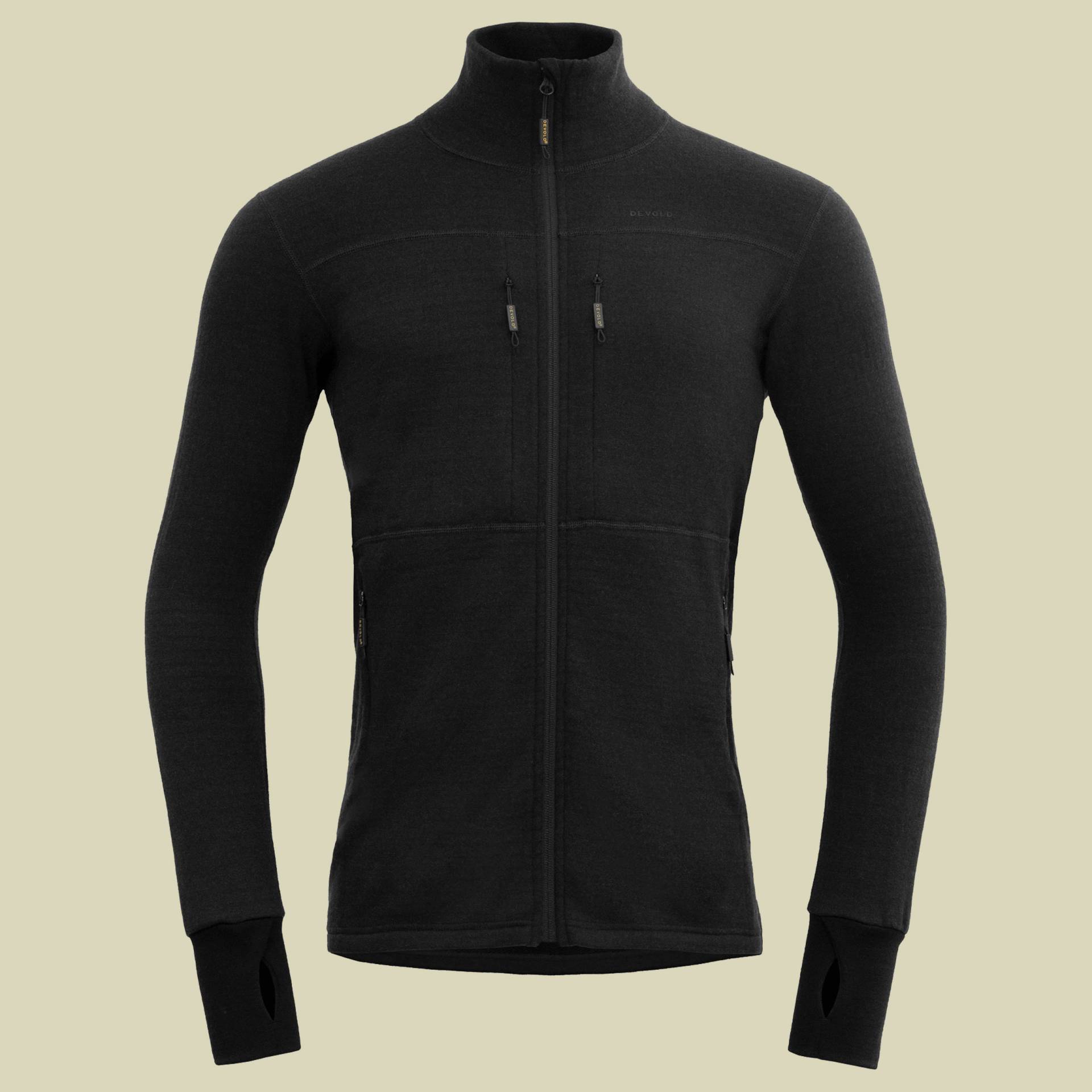 EGGA Grid Merino Jacket Man schwarz L - caviar von Devold