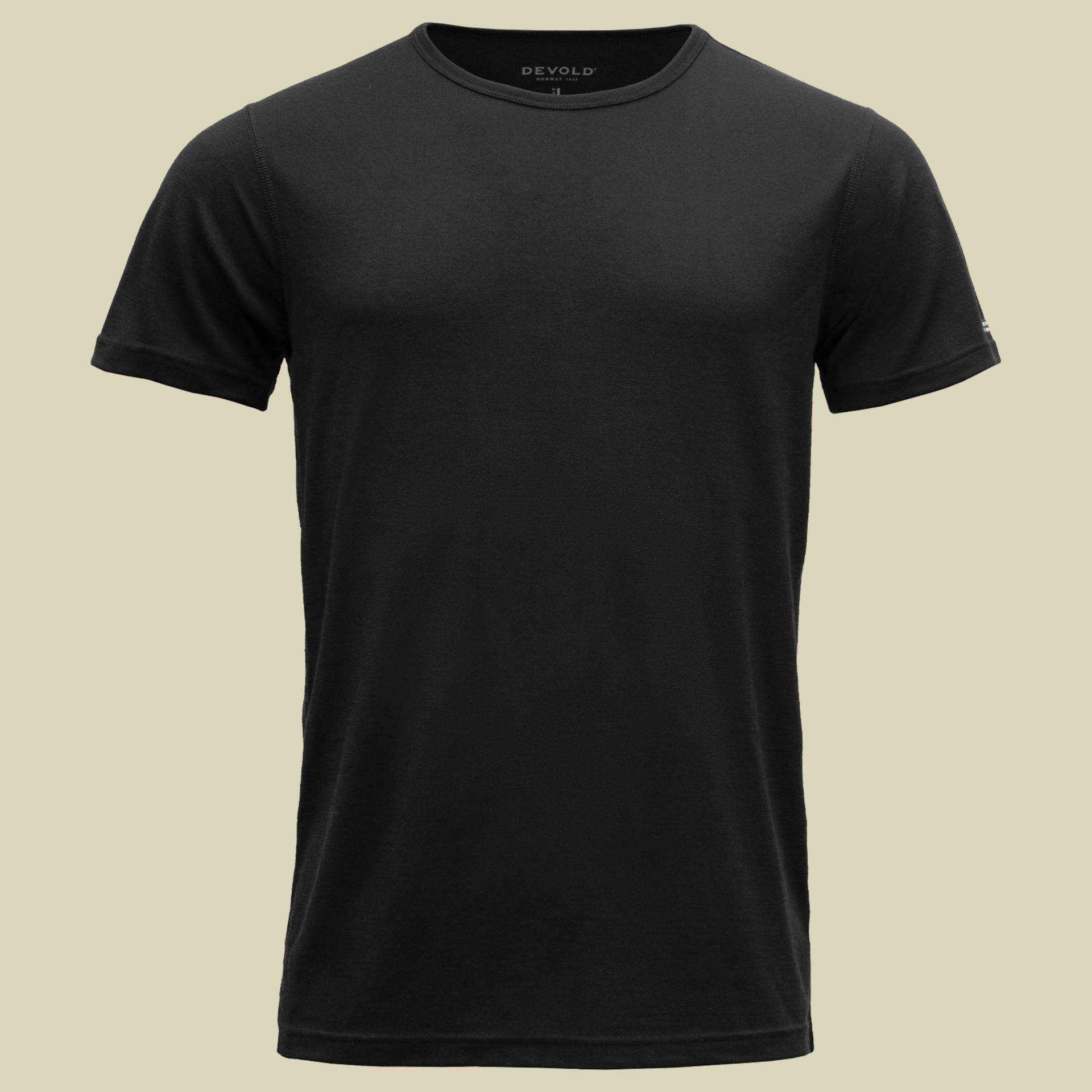 Jakta Merino 200 T-Shirt Man L schwarz - black von Devold