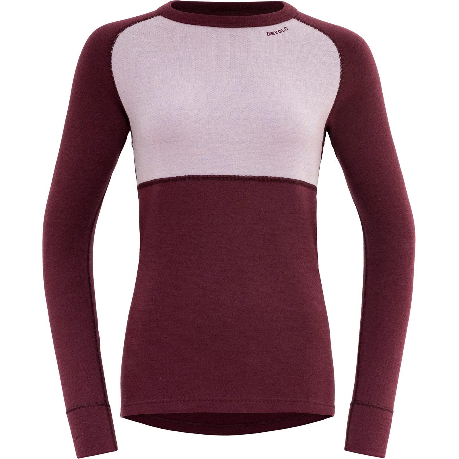 Langarm-Baselayer Expedition Merino Silk Shirt Wmn port-orchid von Devold