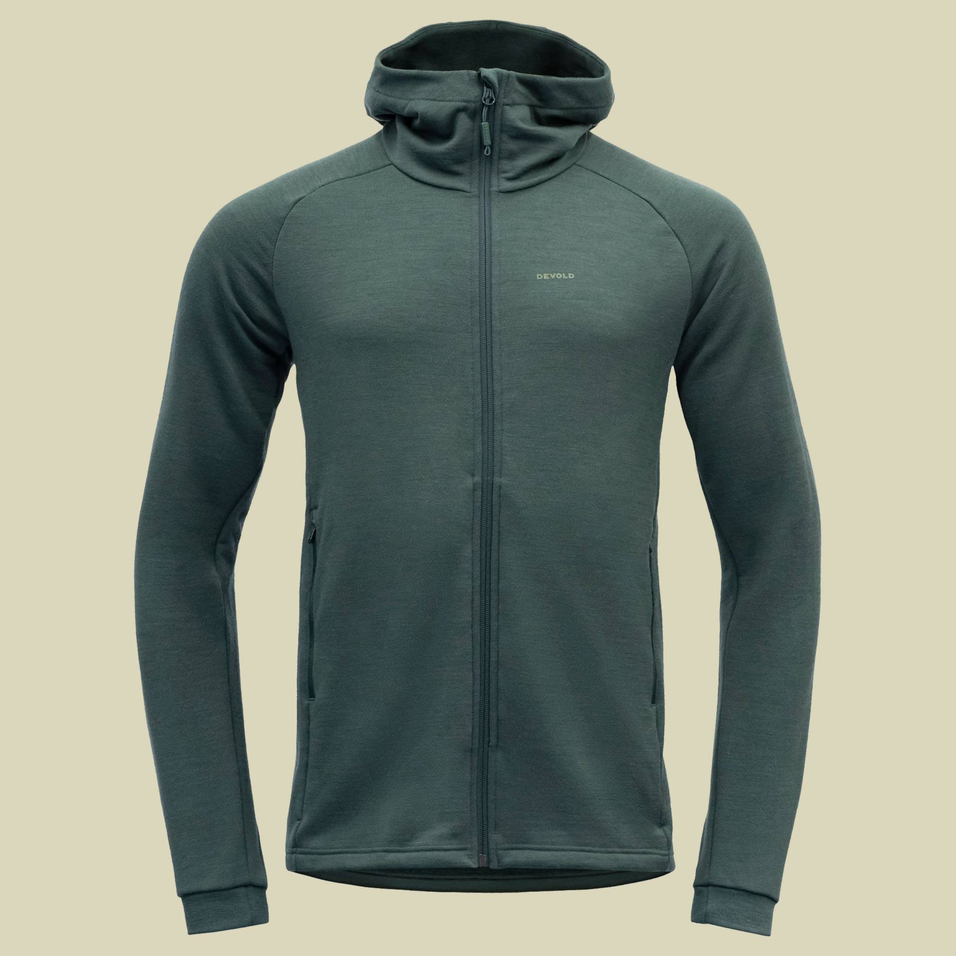 Nibba Merino Jacket Hood Man M grün - woods von Devold