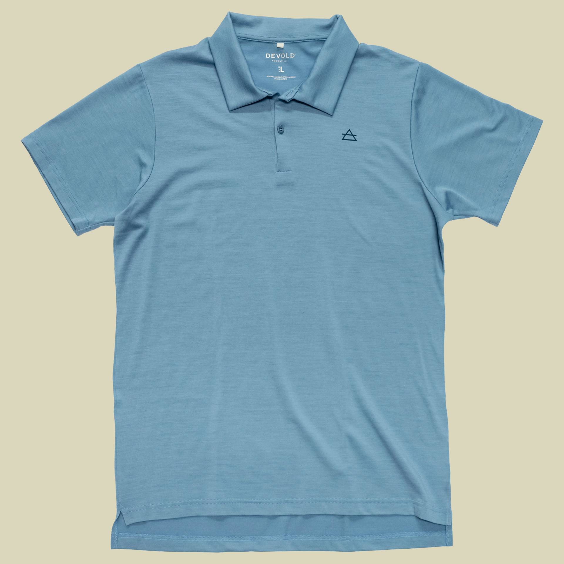 Premium Polo Man L blau - skyblue Premium Polo Man L blau - skyblue von Devold