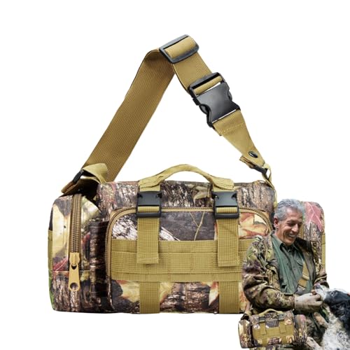 Dgayaeic Large Capacity Hunting Bag Camouflage Tree Stand Storage Bag, Tree Stand Accessories Ladder Stands Front Storage Bag Waterproof Hunting Packs Hunting System Kit for Men, Outdoor Hiking von Dgayaeic