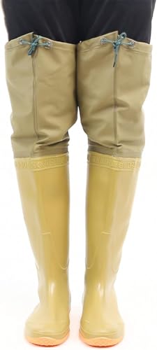 DgtZyrih Leichte PVC-Hüft-Wathosen, Unisex-Outdoor-Wathosen, Jagdstiefel, atmungsaktive, verstellbare Angel-Wathosen, Schuhe, weiche, rutschfeste Gummi-Regenstiefel, Größe 35-47,Beige,46 DgtZyrih Leichte PVC-Hüft-Wathosen, Unisex-Outdoor-Wathosen, Jagdstiefel, atmungsaktive, verstellbare Angel-Wathosen, Schuhe, weiche, rutschfeste Gummi-Regenstiefel, Größe 35-47,Beige,46 von DgtZyrih