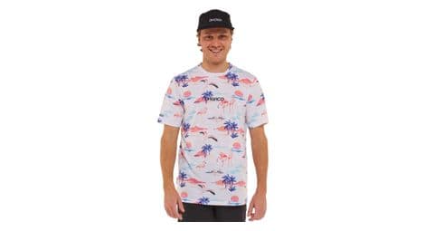 technisches kurzarm t shirt dharco graze weis flamand roses von Dharco