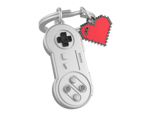 Dhink Schlüsselanhänger Controller Videospiele, chrom, X von O meta[l]morphose