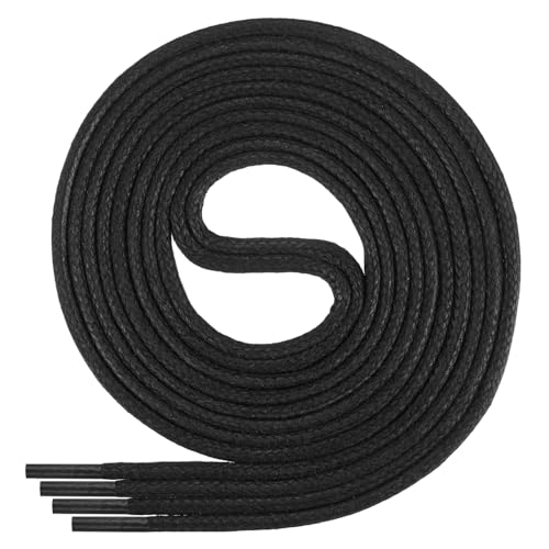 Di Ficchiano gewachste runde Schnürsenkel schwarz, Schuhband, Laces, Durchmesser 2-4 mm für Businessschuhe, Anzugschuhe und Lederschuhe Farbe: black Länge: 130cm Di Ficchiano gewachste runde Schnürsenkel schwarz, Schuhband, Laces, Durchmesser 2-4 mm für Businessschuhe, Anzugschuhe und Lederschuhe Farbe: black Länge: 130cm von Di Ficchiano