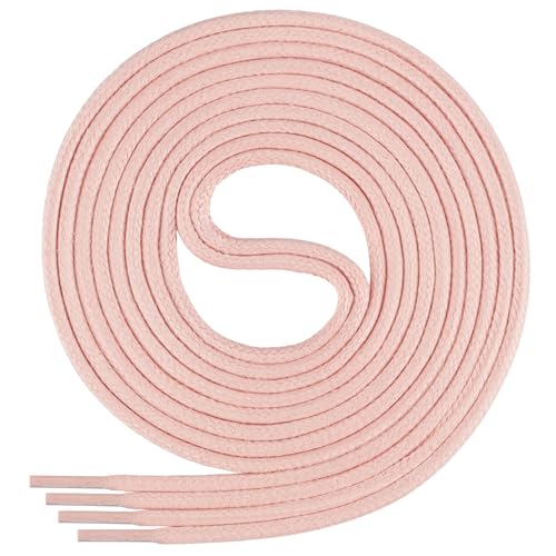 Di Ficchiano gewachste runde Schnürsenkel, Schuhband, Laces, Durchmesser 2-4 mm für Businessschuhe, Anzugschuhe und Lederschuhe Farbe: pink.1302 Länge: 100cm von Di Ficchiano