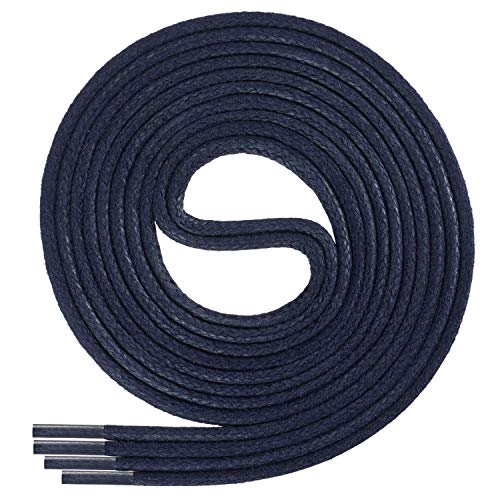 Di Ficchiano gewachste runde dunkelblaue Schnürsenkel, Schuhband, Laces, Durchmesser 2-4 mm für Businessschuhe, Anzugschuhe und Lederschuhe Farbe: navy Länge: 60cm Di Ficchiano gewachste runde dunkelblaue Schnürsenkel, Schuhband, Laces, Durchmesser 2-4 mm für Businessschuhe, Anzugschuhe und Lederschuhe Farbe: navy Länge: 60cm von Di Ficchiano