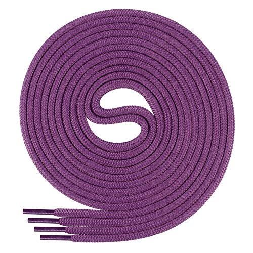 Di Ficchiano Schnürsenkel rund, Rundsenkel für Business- und Lederschuhe, reißfester Allroundsenkel, ø 3mm Farbe violett Länge 60cm von Di Ficchiano