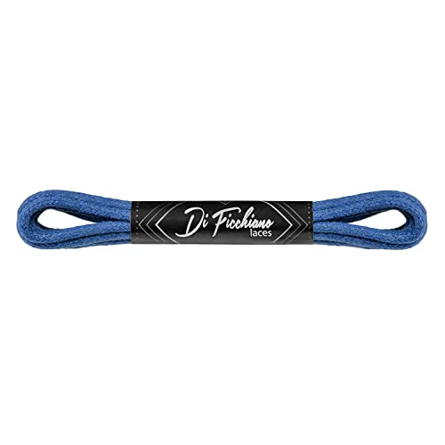 Di Ficchiano Schnürsenkel rund Baumwolle gewachst I Wasserabweisende reißfeste Schnürsenkel ø 2-3 mm für Business Anzug und Lederschuhe Farbe: Blau, Länge: 100 cm Di Ficchiano Schnürsenkel rund Baumwolle gewachst I Wasserabweisende reißfeste Schnürsenkel ø 2-3 mm für Business Anzug und Lederschuhe Farbe: Blau, Länge: 100 cm von Di Ficchiano