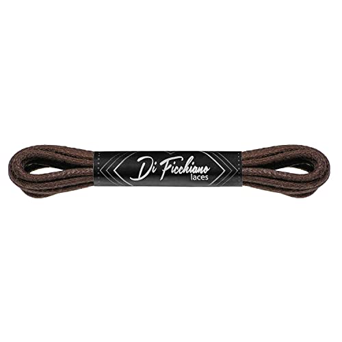 Di Ficchiano Schnürsenkel rund Baumwolle gewachst I Wasserabweisende reißfeste Schnürsenkel ø 2-3 mm für Business Anzug und Lederschuhe Farbe: Braun, Länge: 90 cm Di Ficchiano Schnürsenkel rund Baumwolle gewachst I Wasserabweisende reißfeste Schnürsenkel ø 2-3 mm für Business Anzug und Lederschuhe Farbe: Braun, Länge: 90 cm von Di Ficchiano