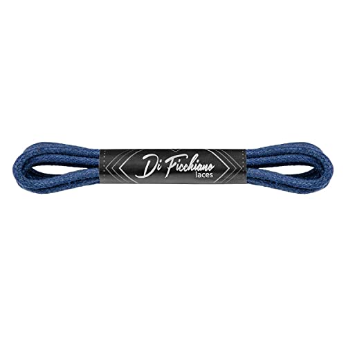 Di Ficchiano Schnürsenkel rund Baumwolle gewachst I Wasserabweisende reißfeste Schnürsenkel ø 2-3 mm für Business Anzug und Lederschuhe Farbe: Dunkel-Blau, Länge: 45 cm Di Ficchiano Schnürsenkel rund Baumwolle gewachst I Wasserabweisende reißfeste Schnürsenkel ø 2-3 mm für Business Anzug und Lederschuhe Farbe: Dunkel-Blau, Länge: 45 cm von Di Ficchiano