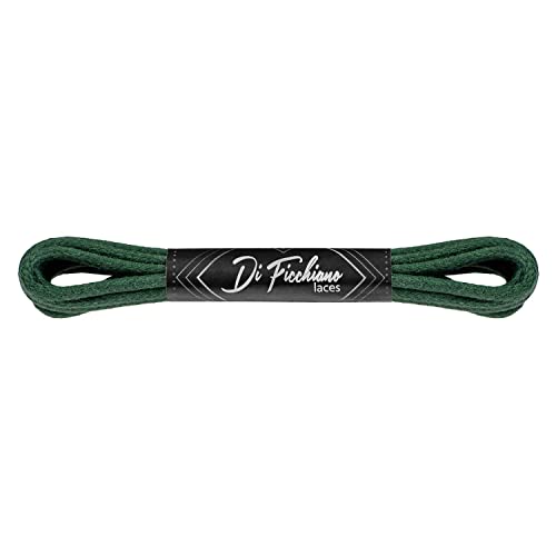 Di Ficchiano Schnürsenkel rund Baumwolle gewachst I Wasserabweisende reißfeste Schnürsenkel ø 2-3 mm für Business Anzug und Lederschuhe Farbe: Dunkel-Grün, Länge: 75 cm Di Ficchiano Schnürsenkel rund Baumwolle gewachst I Wasserabweisende reißfeste Schnürsenkel ø 2-3 mm für Business Anzug und Lederschuhe Farbe: Dunkel-Grün, Länge: 75 cm von Di Ficchiano