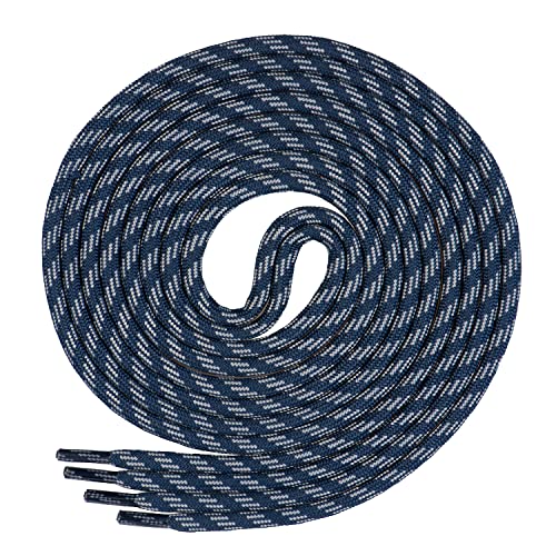 Di Ficchiano runde Schnürsenkel für Trekkingschuhe und Arbeitsschuhe - extra reißfest - ø 5 mm Farbe Dunkelblau-Grau-m3 Länge 70cm Di Ficchiano runde Schnürsenkel für Trekkingschuhe und Arbeitsschuhe - extra reißfest - ø 5 mm Farbe Dunkelblau-Grau-m3 Länge 70cm von Di Ficchiano