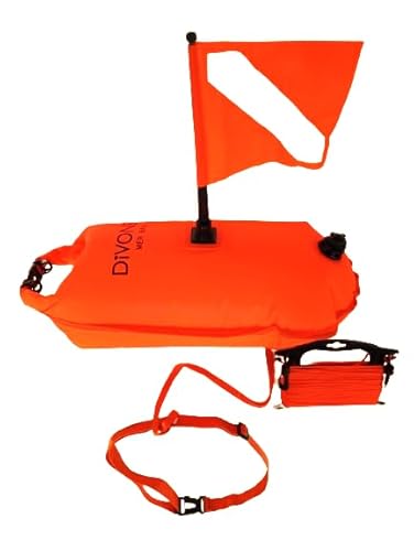 DiVONEA wasserdichte Tasche 28L + Tauchersignalboje + Schwimmer mit wasserdichtem Fach von DiVONEA