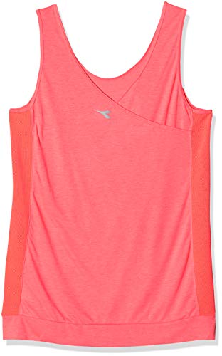 Diadora Damen 102172905 L Slim Fit Tank Top, Corallo Fluo, XL von Diadora