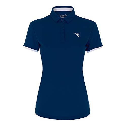 Diadora Damen, Court Polo Dunkelblau, Weiß, XS Oberbekleidung Diadora Damen, Court Polo Dunkelblau, Weiß, XS Oberbekleidung von Diadora