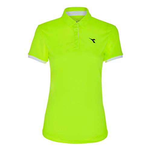 Diadora Damen, Court Polo Gelb, Weiß, XS Oberbekleidung Diadora Damen, Court Polo Gelb, Weiß, XS Oberbekleidung von Diadora