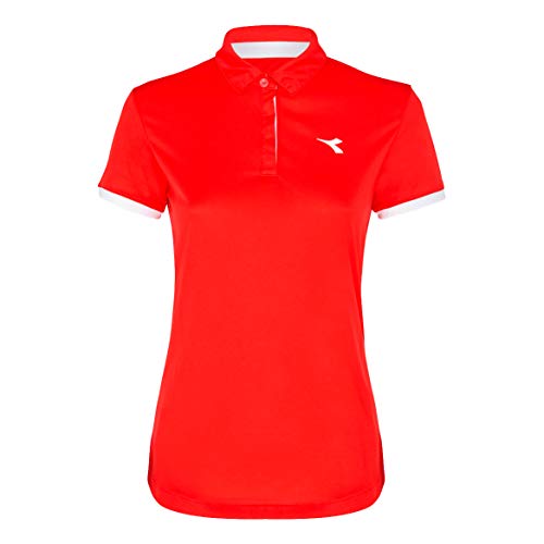 Diadora Damen, Court Polo Rot, Weiß, XS Oberbekleidung Diadora Damen, Court Polo Rot, Weiß, XS Oberbekleidung von Diadora
