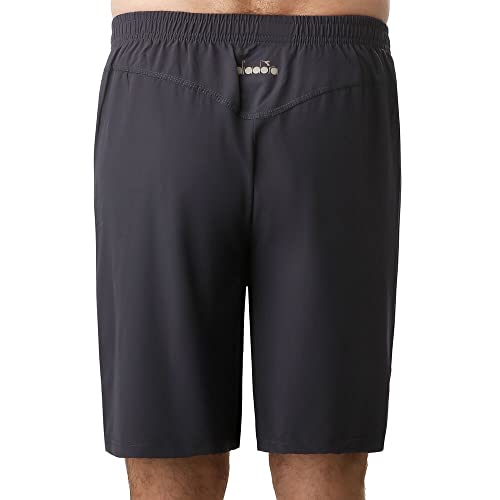 Diadora Herren, Court Shorts Dunkelgrau, Hellgrau, XXL Oberbekleidung von Diadora