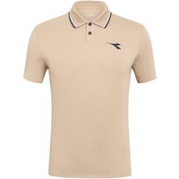 Diadora Icon Polo Herren in beige, Größe: XXL von Diadora