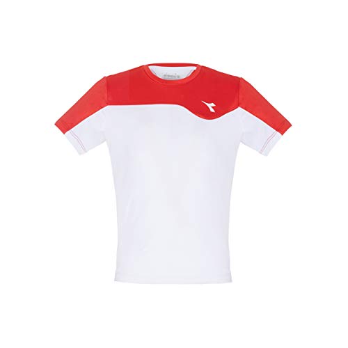 Diadora Jungen, Team T-Shirt Weiß, Rot, S Oberbekleidung, S Diadora Jungen, Team T-Shirt Weiß, Rot, S Oberbekleidung, S von Diadora