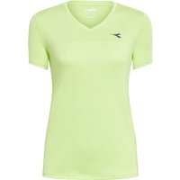 Diadora L. Short Sleeve T-Shirt Damen in limette, Größe: S von Diadora