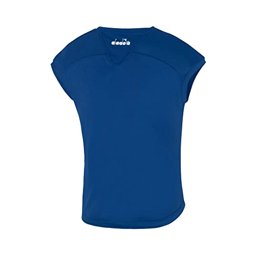 Diadora Mädchen, Team T-Shirt Dunkelblau, Weiß, XL Oberbekleidung Diadora Mädchen, Team T-Shirt Dunkelblau, Weiß, XL Oberbekleidung von Diadora