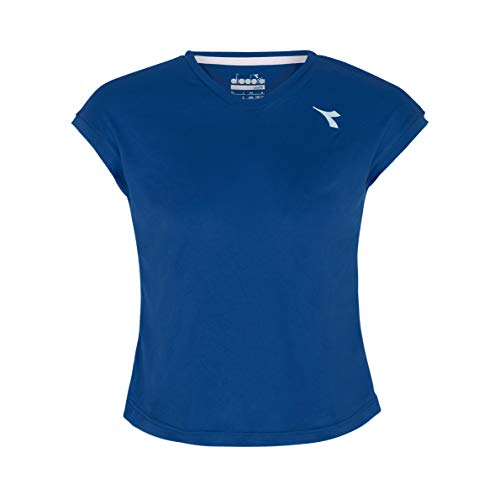 Diadora Mädchen, Team T-Shirt Dunkelblau, Weiß, XXL Oberbekleidung Diadora Mädchen, Team T-Shirt Dunkelblau, Weiß, XXL Oberbekleidung von Diadora