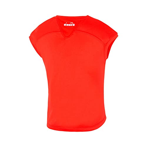 Diadora Mädchen, Team T-Shirt Rot, Weiß, XXL Oberbekleidung Diadora Mädchen, Team T-Shirt Rot, Weiß, XXL Oberbekleidung von Diadora