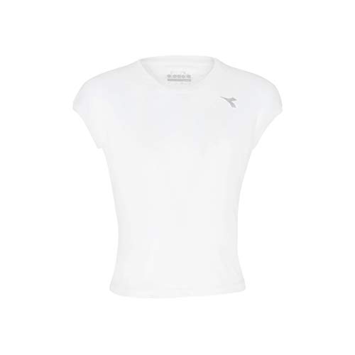 Diadora Mädchen, Team T-Shirt Weiß, Hellgrau, L Oberbekleidung, L Diadora Mädchen, Team T-Shirt Weiß, Hellgrau, L Oberbekleidung, L von Diadora
