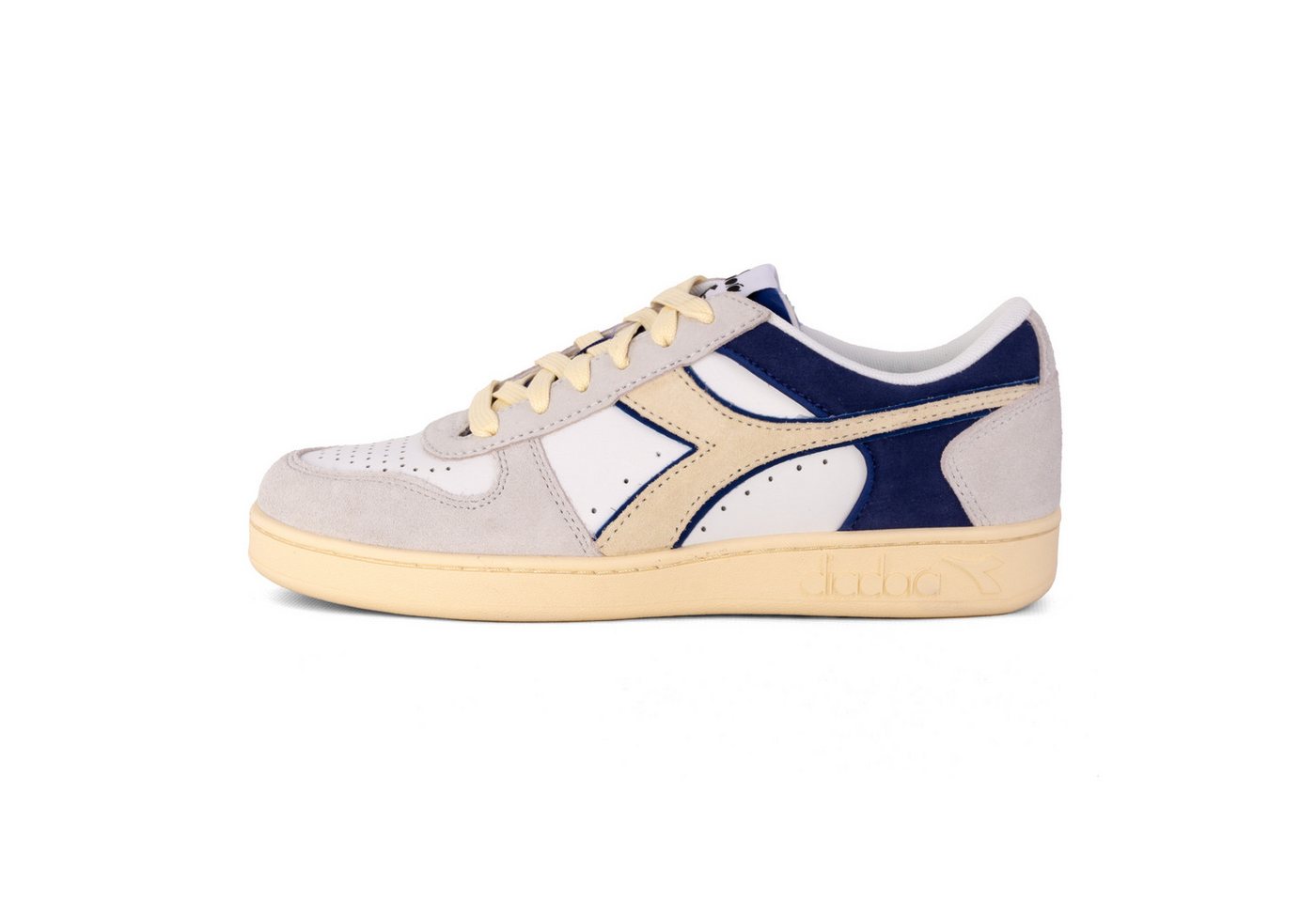 Diadora Schuhe Diadora Magic Basket Low Suede, G 44½, F wht/blue Sneaker Diadora Schuhe Diadora Magic Basket Low Suede, G 44½, F wht/blue Sneaker von Diadora