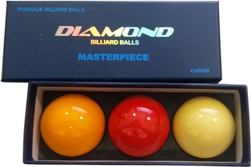 Phenolic Carom Billiard Balls Diamond Ultra-Masterpiece 61,5mm, Set Professional Phenolharz Billardkugeln - Carambole von Diamond Billiard Balls