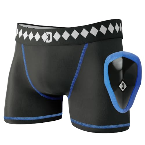 Athletic Cup Groin Protector & Compression Shorts System with Built-in Jock Strap, Medium von Diamond MMA