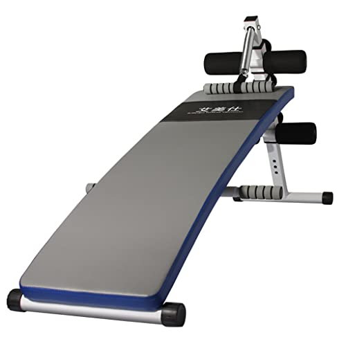 Diamonds Shop Sit-up-Board, Faltbare Heim-Multifunktions-Fitnessgeräte Flexing Bauchmuskeltraining Fitness Schrägbank mit Spanner, Höhenverstellbar von Diamonds Shop