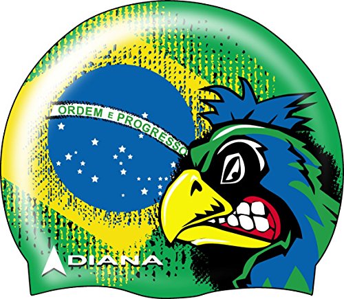 BKSR Silikon Badekappe Brasilien / Swim Cap Brasil von Diana