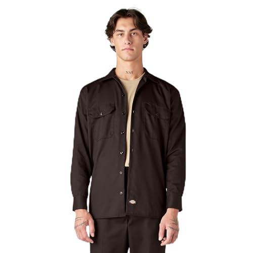 Dickies Herren-Arbeitshemd, kurzärmlig, Freizeit-Pyjamahose, Dunkelbraun, Größe XL Dickies Herren-Arbeitshemd, kurzärmlig, Freizeit-Pyjamahose, Dunkelbraun, Größe XL von Dickies