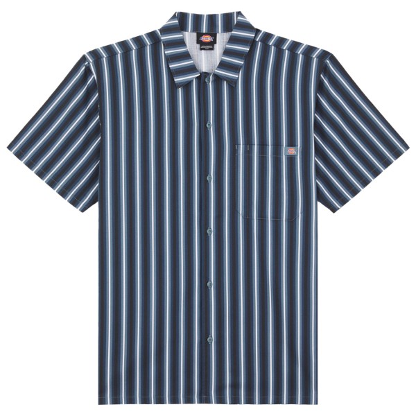 Dickies - Multi Stripe Work Shirt S/S - Hemd Gr M blau von Dickies