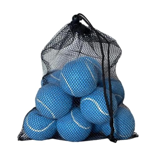 Dickly 12 Stück Tennisbälle, Übungsbälle mit Aufbewahrungstasche, 64 mm Durchmesser, Spielbälle, Trainingsbälle für Sportunterhaltung, BLAU Dickly 12 Stück Tennisbälle, Übungsbälle mit Aufbewahrungstasche, 64 mm Durchmesser, Spielbälle, Trainingsbälle für Sportunterhaltung, BLAU von Dickly