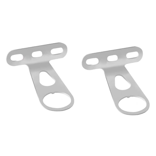 Dickly 2-teiliger Fahrradkorb vorne, Feste Halterung, Halterungen, Lampenhalterung für die Installation des Fahrradkorbs für Hardware-Rennräder, Silber Dickly 2-teiliger Fahrradkorb vorne, Feste Halterung, Halterungen, Lampenhalterung für die Installation des Fahrradkorbs für Hardware-Rennräder, Silber von Dickly