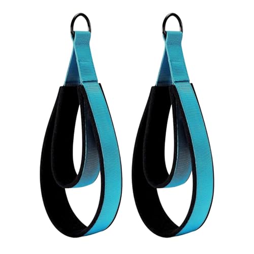 Dickly 2Pcs Pilates Doppel Schleife Strap Fitness Strap Tragbare Festigkeit Ausbildung für Gymnastik, Hellblau von Dickly