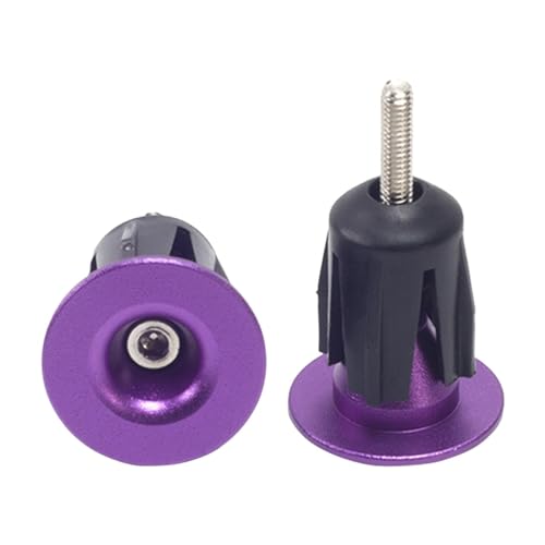 Dickly 2X Bike Lenker End Plugs Fahrrad Lenker Endkappen Lenker Grip Stopper Teile Bar End Kappen für Fahrrad Faltrad, LILA Dickly 2X Bike Lenker End Plugs Fahrrad Lenker Endkappen Lenker Grip Stopper Teile Bar End Kappen für Fahrrad Faltrad, LILA von Dickly