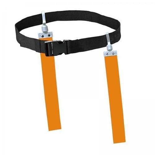 Dickly 2X Fußball Hüftgurt Band Verstellbar für Outdoor Zubehör Ausrüstung Orange von Dickly