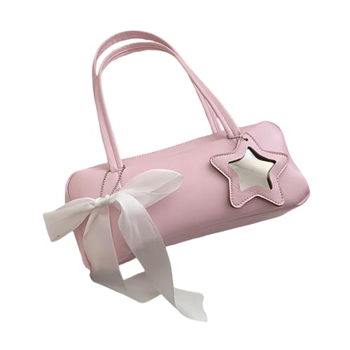 Dickly Achseltasche für Damen, mit Reißverschluss, Unterarmtasche für Frauen, Reisen, Party, Einkaufen, ROSA von Dickly