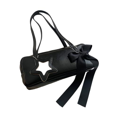 Dickly Achseltasche für Damen, mit Reißverschluss, Unterarmtasche für Frauen, Reisen, Party, Einkaufen, Schwarz von Dickly