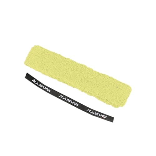 Dickly Badminton Handtuch Griffband Schläger Schläger Overgrip Leichte Lieferungen Tennis Griff Wrap Schweißband für Racquetball Squash, Gelb Dickly Badminton Handtuch Griffband Schläger Schläger Overgrip Leichte Lieferungen Tennis Griff Wrap Schweißband für Racquetball Squash, Gelb von Dickly