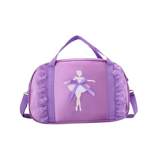 Dickly Ballett-Tanz-Tasche, süße Umhängetasche für Kinder, Geschenk zum Kindertag, Gymnastik, LILA Dickly Ballett-Tanz-Tasche, süße Umhängetasche für Kinder, Geschenk zum Kindertag, Gymnastik, LILA von Dickly